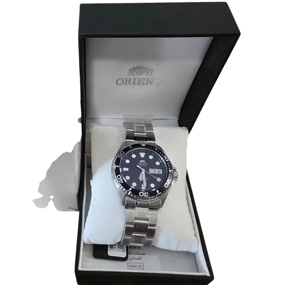 Orient AAO2 Automatic Blue Dive 41.5 mm Japanese Watch Sapphire Day Date Box